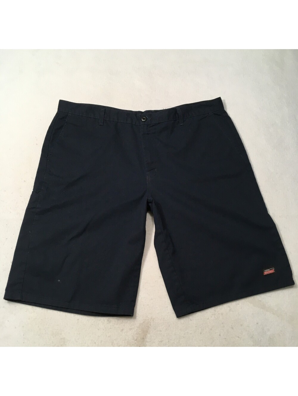 Dickies Shorts Mens 42 Navy Blue Loose Fit Twill Work 13 Inseam